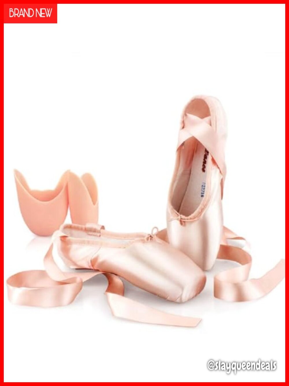 Satin Pointe Shoes Ballet Dance Professional Ribbon Toe Pads